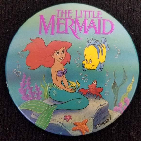Disney Jewelry - Disney Little Mermaid VTG Tin Pinback Button